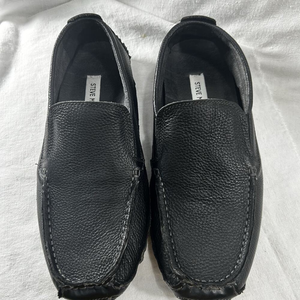 Men’s Steve Madden Loafer Black Leather size 9